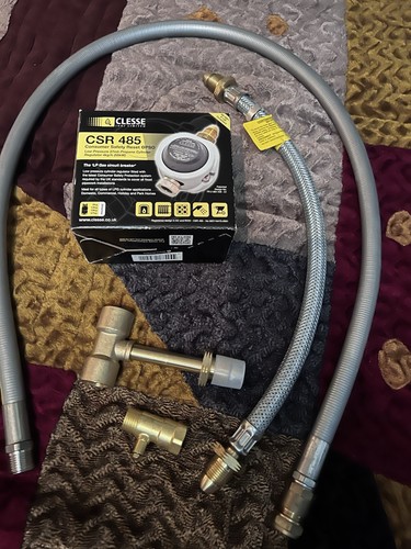 Gas regulator and all fittings - and,