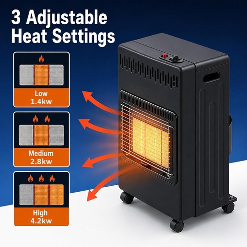 2kw portable gas heater - 4.2kw,